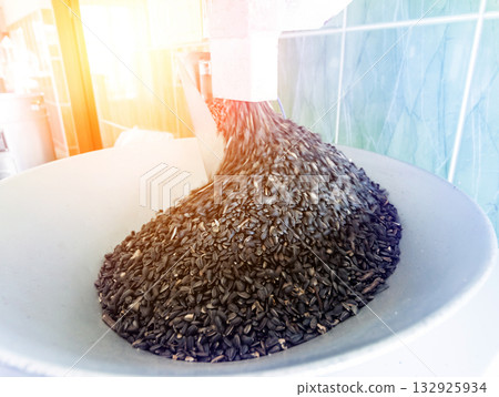 Natural oil quality control. In the industrial laboratory. Natural oil quality control. In the industrial laboratory. 132925934