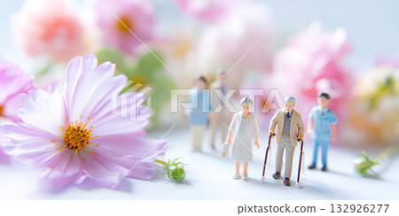 The medical bond that doctors, nurses, families, and patients support each other (3D) / Mamio Design Welfare Series 132926277