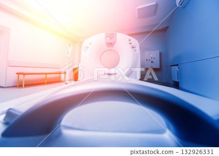 Computer tomography diagnostics in medical center. 132926331