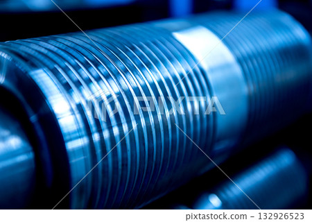 Metal sheet forming machine at the modern metalwork factory. Metal sheet forming machine at the modern metalwork factory. 132926523