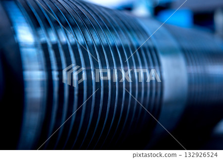 Metal sheet forming machine at the modern metalwork factory. Metal sheet forming machine at the modern metalwork factory. 132926524