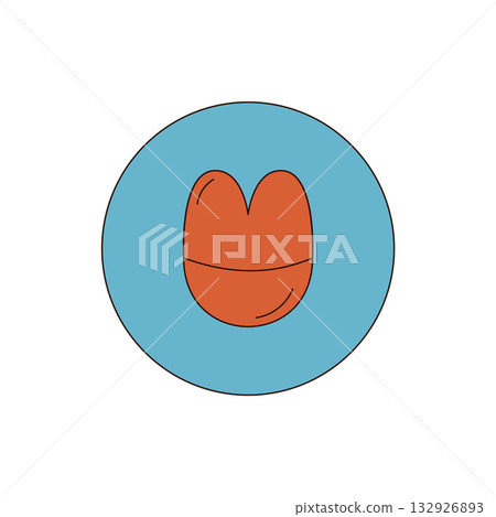 Groovy y2k blue funky sticker patch in flat style. retro pop patch as cool groovy element for fun and modern trendy looks. Bright blue sticker for youthful pop culture or playful decor. Groovy y2k blue funky sticker patch in flat style. retro pop patch as cool groovy element for fun and modern trendy looks. Bright blue sticker for youthful pop culture or playful decor. 132926893