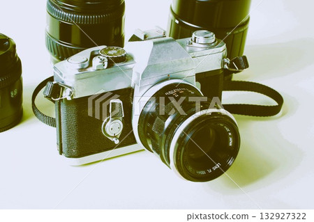 老式單眼相機 老式單眼相機 132927322