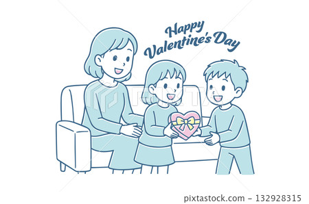 一家人互贈情人節禮物，媽媽和孩子們，不用排隊 132928315