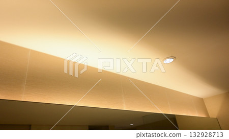 dim light on ceiling in the room, interior design dim light on ceiling in the room, interior design 132928713