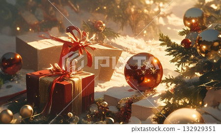 Christmas tree and gifts Christmas tree and gifts 132929351