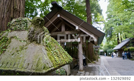 天岩戶神社西鳥居附近的燈籠 天岩戶神社西鳥居附近的燈籠 132929892