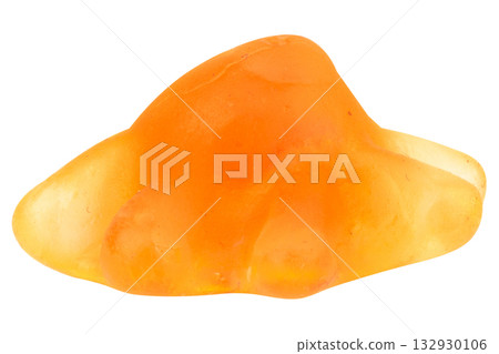 Orange Squid Jelly Gummy Candy Isolated on White Background Orange Squid Jelly Gummy Candy Isolated on White Background 132930106