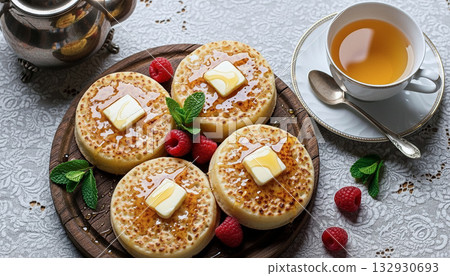 英國和英聯邦國家的傳統小吃麵包（烘焙糕點） 132930693