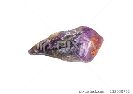 Hematite coated amethyst gemstone Hematite coated amethyst gemstone 132930792