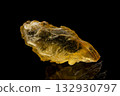 Golden baryte on dark background 132930797