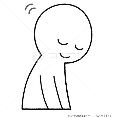 白人鞠躬的插圖 132931164