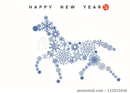 Year of the Horse New Year's card Year of the Horse New Year's card material Illustration Year of the Horse New Year's card Year of the Horse New Year's card material Illustration 132931648