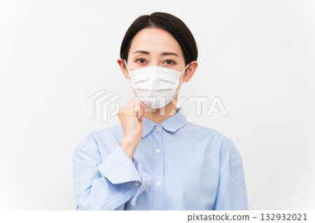 A woman in a mask 132932021