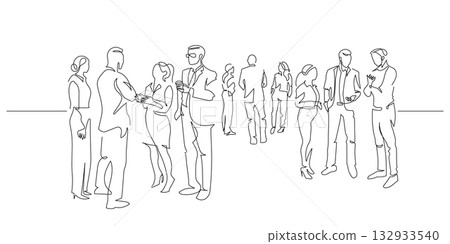 crowd people businessperson discussing outline sketch handdrawn crowd people businessperson discussing outline sketch handdrawn 132933540