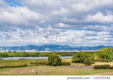淀川風景 大阪府枚方市 淀川風景 大阪府枚方市 132933592