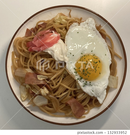 A plate of spaghetti pasta, perfectly cooked and topped with rich marinara sauce and fresh herbs. Ideal for food photography and menus, capturing the heart of Italian cuisine in a delicious way. A plate of spaghetti pasta, perfectly cooked and topped with rich marinara sauce and fresh herbs. Ideal for food photography and menus, capturing the heart of Italian cuisine in a delicious way. 132933952