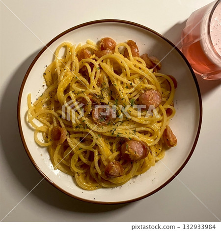 A plate of spaghetti pasta, perfectly cooked and topped with rich marinara sauce and fresh herbs. Ideal for food photography and menus, capturing the heart of Italian cuisine in a delicious way. A plate of spaghetti pasta, perfectly cooked and topped with rich marinara sauce and fresh herbs. Ideal for food photography and menus, capturing the heart of Italian cuisine in a delicious way. 132933984