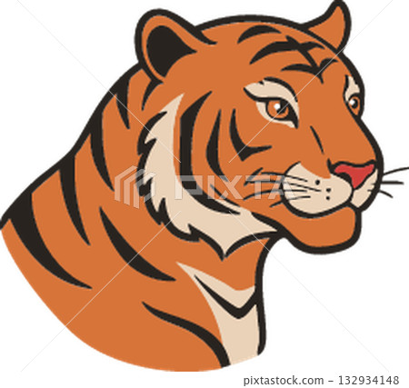 tiger icon vector sign symbol for design 132934148