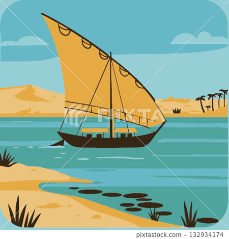 yacht in the sea 132934174