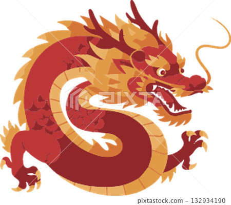 dragon design with red dragon 132934190