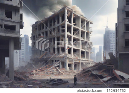 像素藝術風格風景 132934762