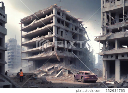 像素藝術風格風景 132934763