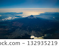 Mount Fuji and Suruga Bay seen from an airplane - aerial photography 132935219