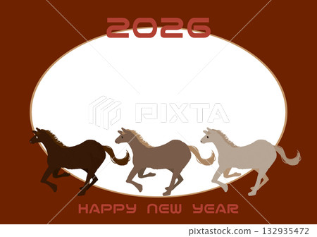 2026年馬年賀卡相框 132935472