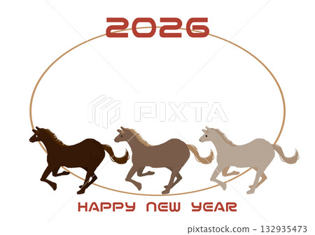 2026年馬年賀卡相框 132935473