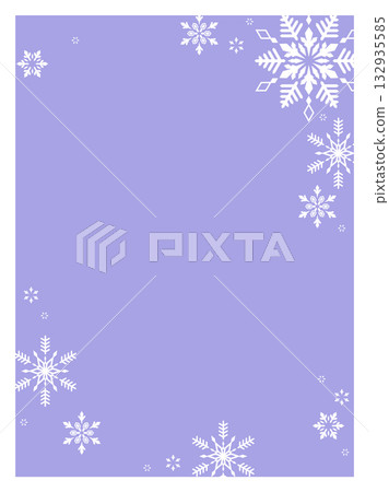 Simple snow pattern vertical template 132935585