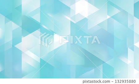 淺藍色幾何背景。非常適合用於醫療或企業簡報。 （人力智慧生成影像） 132935880