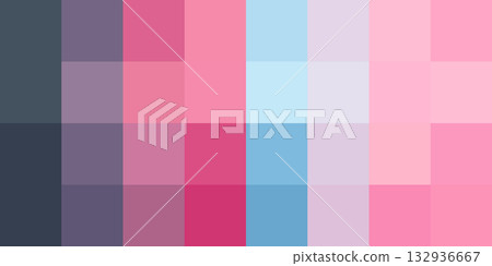 Abstract pastel color block pattern with shades of pink blue and purple in a grid layout Abstract pastel color block pattern with shades of pink blue and purple in a grid layout 132936667