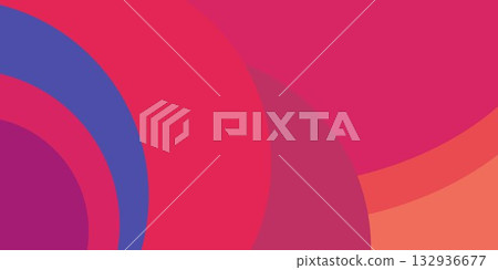 Abstract background featuring overlapping circles in shades of pink, purple, and orange colors Abstract background featuring overlapping circles in shades of pink, purple, and orange colors 132936677