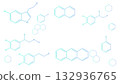 Frame illustration of chemical structural formulas 132936765