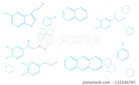 化學結構式的框架示意圖 132936765