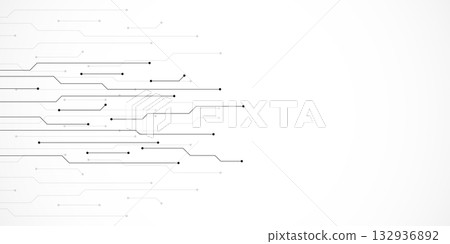 Circuit board texture with communication technology concept. Creative illustration 132936892