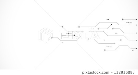 Circuit board texture with communication technology concept. Creative illustration Circuit board texture with communication technology concept. Creative illustration 132936893