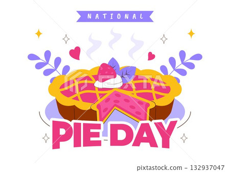 National Pie Day Vector Illustration On January 23 Featuring Delicious Pastry Shells And Various Fillings In a Flat Style Cartoon Background National Pie Day Vector Illustration On January 23 Featuring Delicious Pastry Shells And Various Fillings In a Flat Style Cartoon Background 132937047