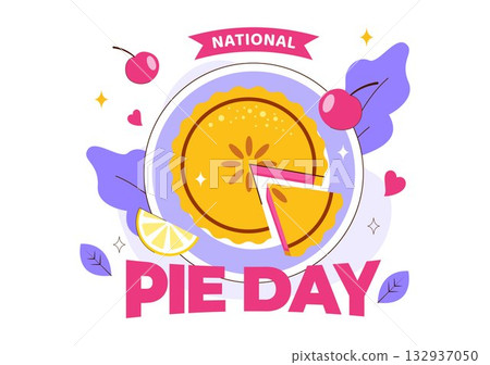 National Pie Day Vector Illustration On January 23 Featuring Delicious Pastry Shells And Various Fillings In a Flat Style Cartoon Background National Pie Day Vector Illustration On January 23 Featuring Delicious Pastry Shells And Various Fillings In a Flat Style Cartoon Background 132937050