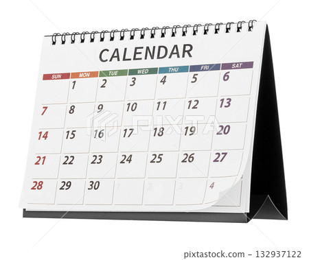 Desk calendar 132937122