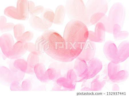 背景上散落著一顆顆愛心 背景上散落著一顆顆愛心 132937441