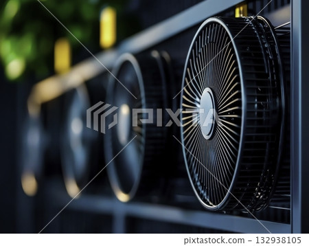 Modern Desk Fans in Sleek Design for Efficient Cooling in Contemporary Spaces 132938105