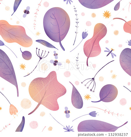 Seamless purple bush pattern with bees and sunset glow. Cute kids watercolor repeat for fabric, wallpaper, nursery decor, planner, art for kids, perfect for stationary designs, printable Seamless purple bush pattern with bees and sunset glow. Cute kids watercolor repeat for fabric, wallpaper, nursery decor, planner, art for kids, perfect for stationary designs, printable 132938237