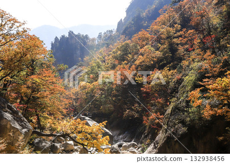 Seoraksan national park, colored in autumn leaves Seoraksan national park, colored in autumn leaves 132938456
