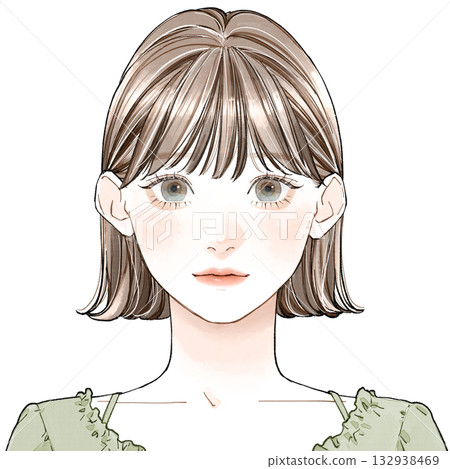 臉型「清新」_厚瀏海 臉型「清新」_厚瀏海 132938469