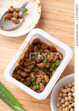 Natto (Fermented soybean), Traditional Japanese food, Healthy eating for gut health Natto (Fermented soybean), Traditional Japanese food, Healthy eating for gut health 132938955