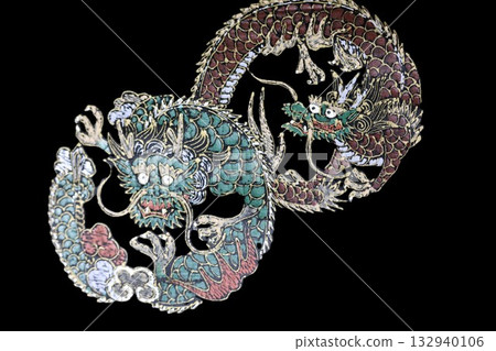 Dragon pattern obi fabric Dragon pattern obi fabric 132940106