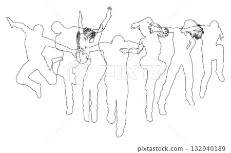 Dancers Silhouette Street Dance Poses Silhouettes Dancers Silhouette Street Dance Poses Silhouettes 132940189