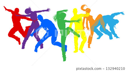 Dancers Silhouette Street Dance Poses Silhouettes Dancers Silhouette Street Dance Poses Silhouettes 132940210
